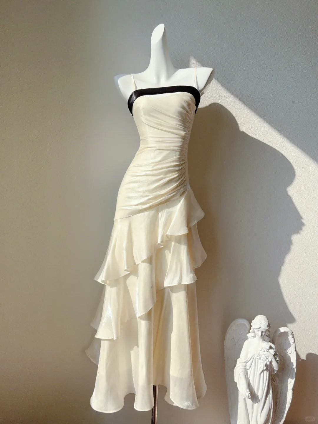 Vintage-Inspired Birthday Party Dresses Under $160 White Ruffled Layered Fairytale Graduation Formal Prom Dresses