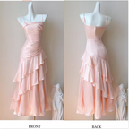Vintage-Inspired Birthday Party Dresses Under $160 White Ruffled Layered Fairytale Graduation Formal Prom Dresses