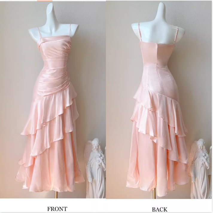 Vintage-Inspired Birthday Party Dresses Under $160 White Ruffled Layered Fairytale Graduation Formal Prom Dresses