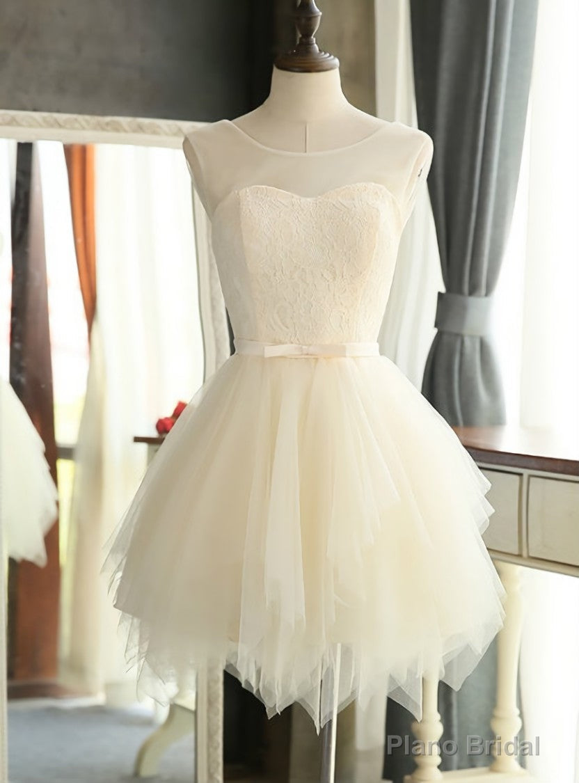 white homecoming dress short mini prom dresses Main image