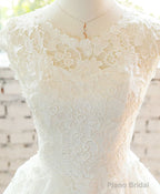 White Lace Tulle Short Prom Dress, Homecoming Dress
