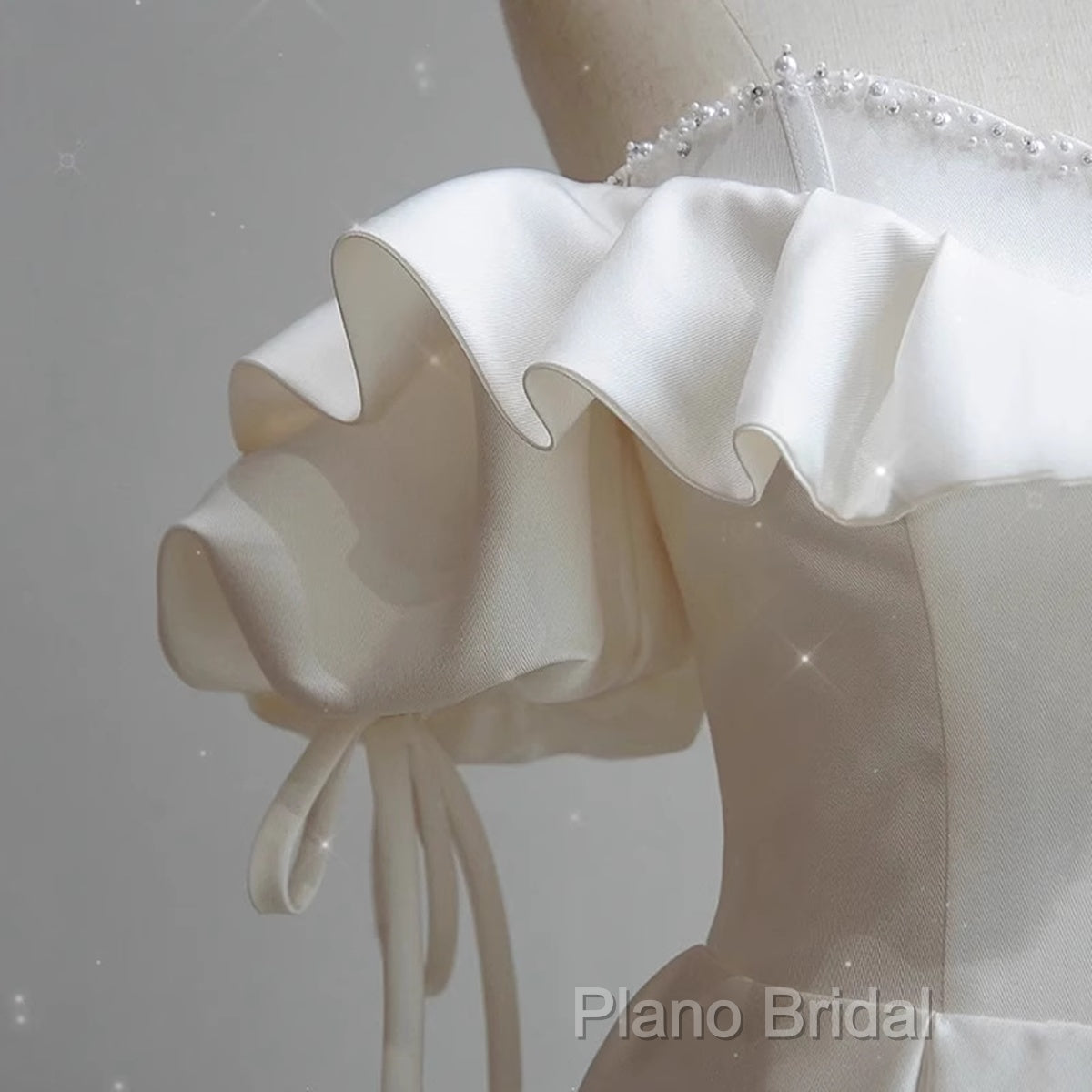 White Satin Off Shoulder Beaded Sweetheart Formal Dresses, White Long Formal Prom Dresses