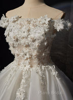 White Short Flowers Lace Short Party Dresses, White Graduation Dresses Formal Prom Dresses
