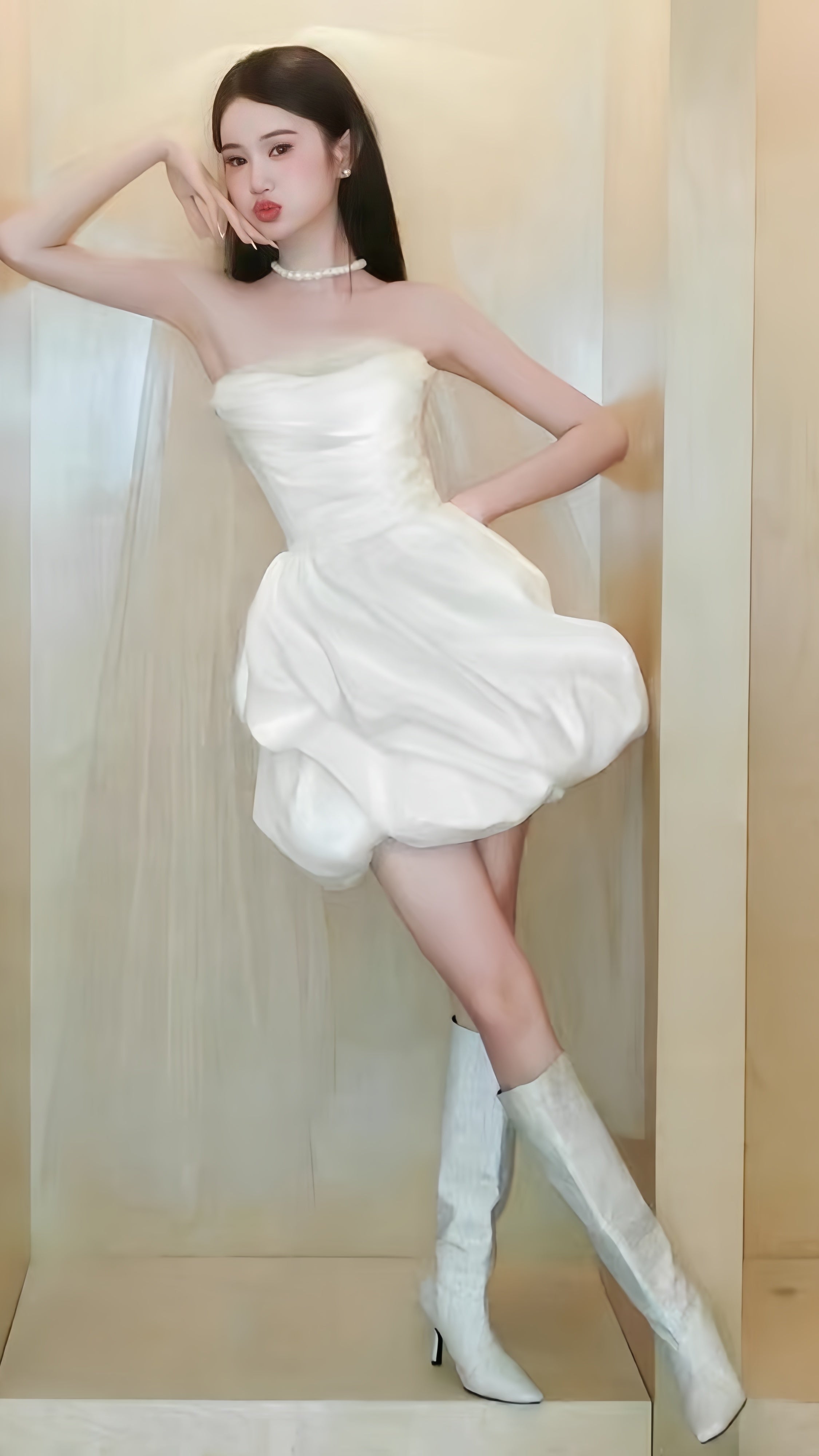 White Short Wedding Dresses Satin Bridal Dresses
