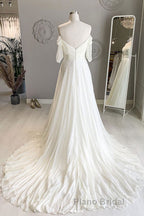 White sweetheart chiffon long Formal Prom dress white formal dress