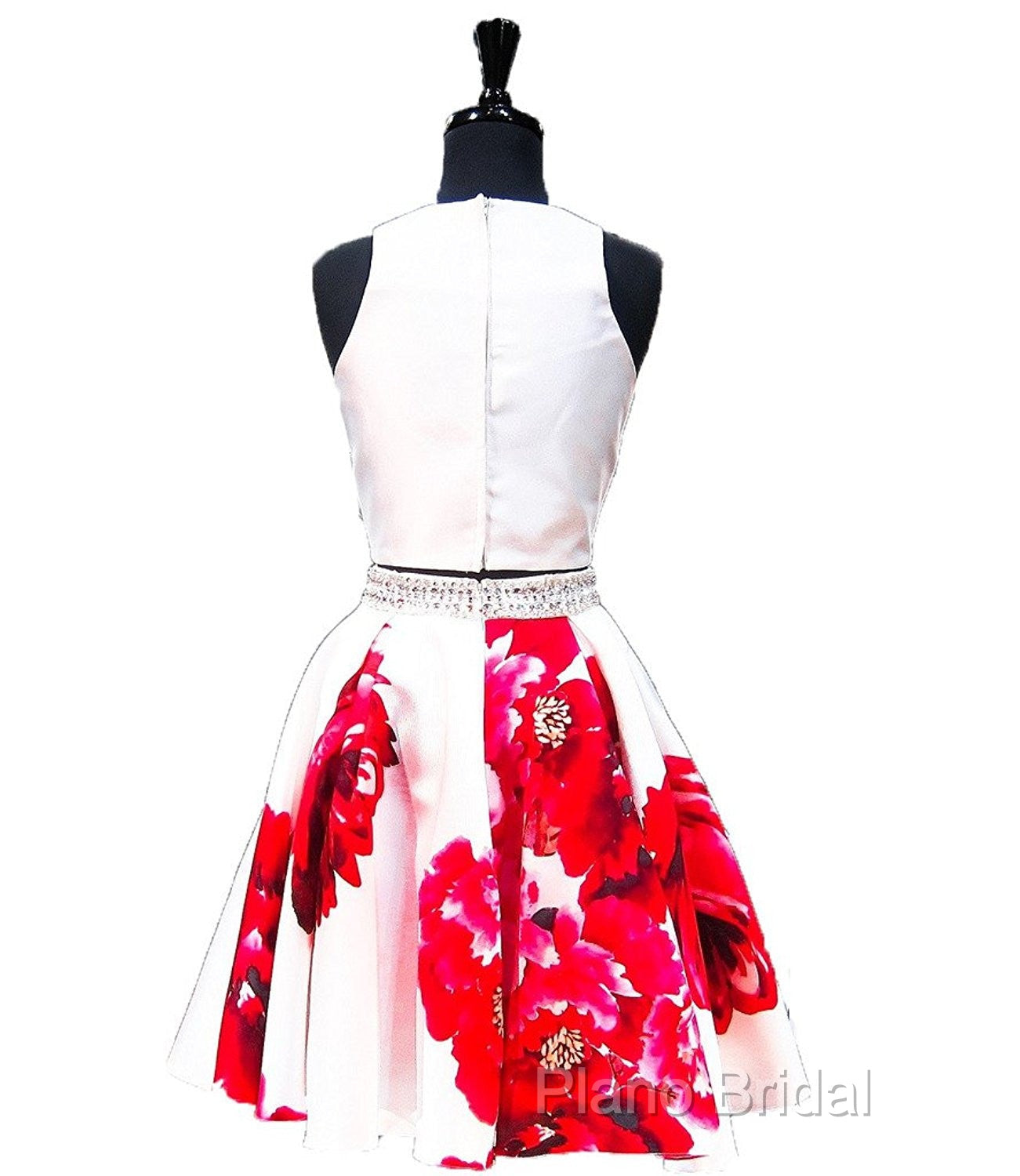 Whte V-Neck Short Homecoming Dresses Secondary image