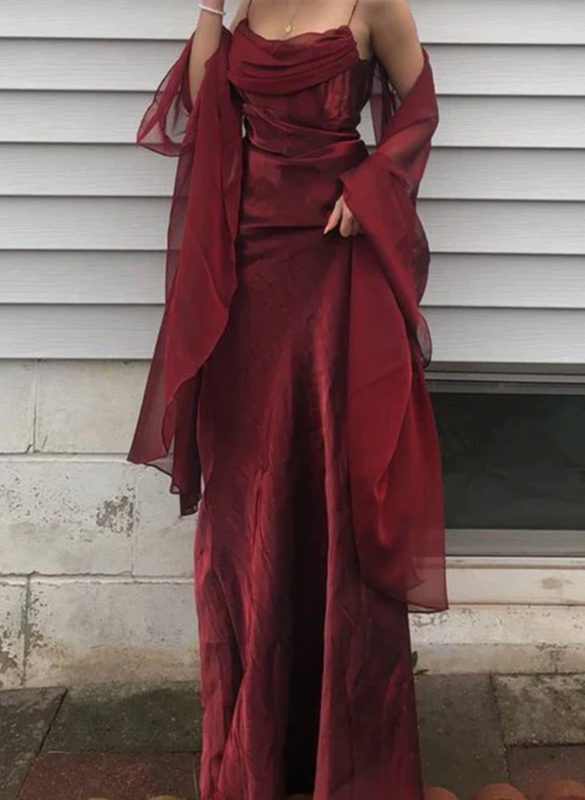 Wine Red Long  Spaghetti Straps Simple Formal Prom Dresses, Wine Red Long Formal Dresses