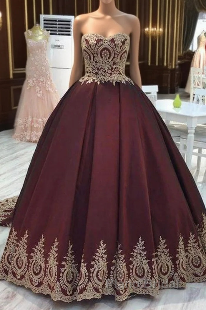 Wine Red Wedding Dresses,Burgundy Wedding Gowns Formal Prom Dresses Main image