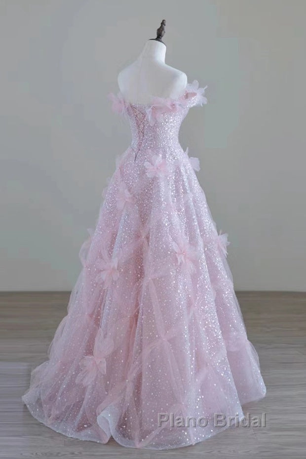 Women High Feeling Pink Fairy Formal Prom Dresses Long Party Dresses Secondary image