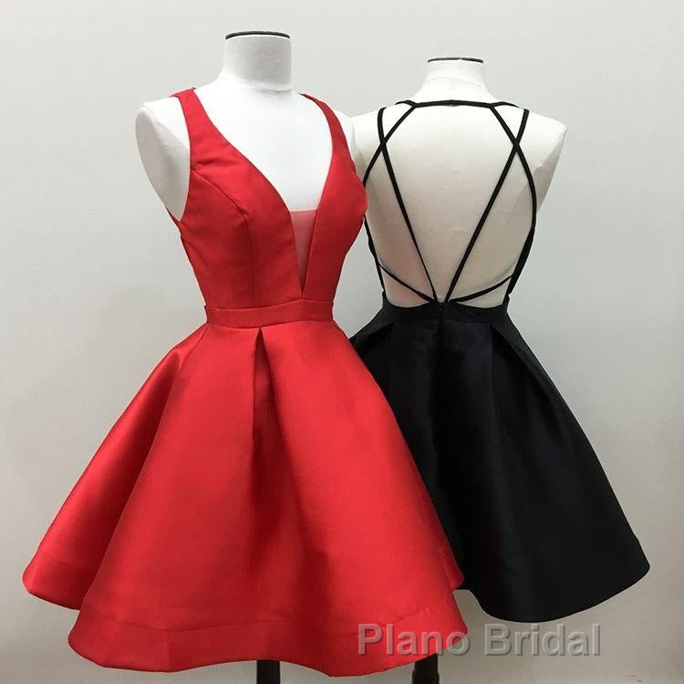 Womens Strappy Back Homecoming Dresses Short Formal Prom Gowns