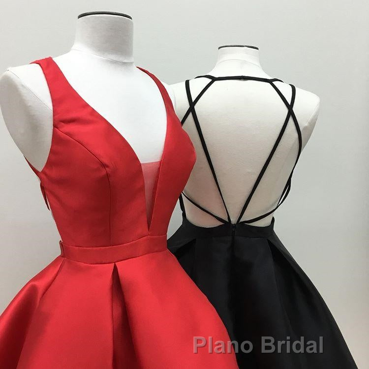 Womens Strappy Back Homecoming Dresses Short Formal Prom Gowns