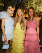 Yellow A-Line Tiered Tulle Off-The-Shoulder Long Formal Prom Party Dresses