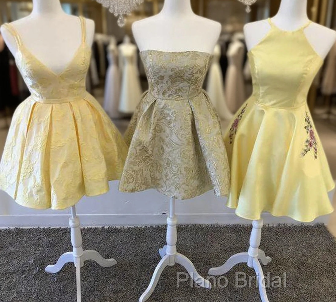 Yellow Homecoming Dresses Main image