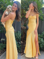 Yellow Formal Prom Dresses, Formal Evening Dresses,Party Dresses, Sexy Formal Dresses