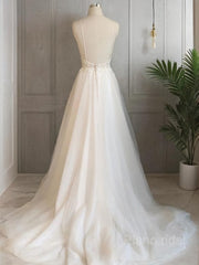 Vestidos de noiva de Tulle de Tule de Tulle de Tule de Sweet A-Line/Princess com Apliques Lace