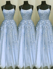 Baby Blue Prom dress,Long Tulle Formal Dress Party Gown,Graduation Dresses