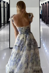 Beautiful Aline Spaghetti Strap Sleeveless Long Prom Formal Dress