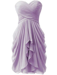 Sweetheart Bridesmaid Dress, Short Homcecoming Dress 2024 Formal Dress
