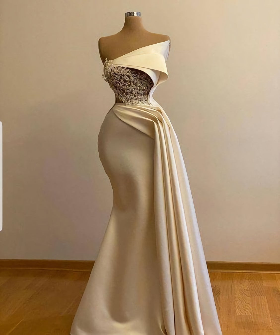 Off Shoulder Ivory Prom Dress, With Cape Wedding Gown Bridal Dress, Long Ivory Engagement Dress, African Clothing For Women Prom Dress
