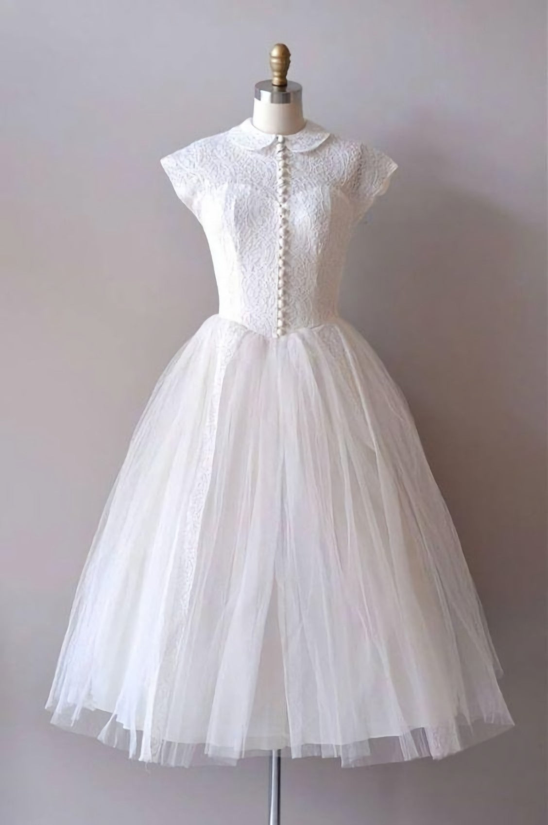 Vintage White Homecoming Dress
