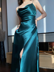 Emerald Green Prom Dress Long Party Dress Outfit, Evening Dress Simple Formal Dress Online Store