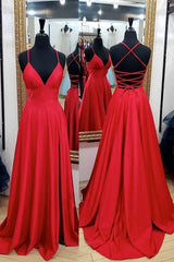 Robe de bal longue rouge simple, robe de soirée populaire, robe formelle d'hiver de la mode