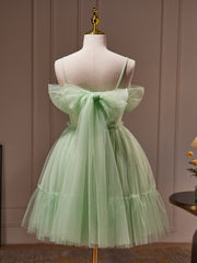 Light Green Tulle Short Party Dress Graduation Dress, Cute Short Formal Dress