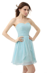 Mint Green Plazed Lace Short Homecoming Vestres