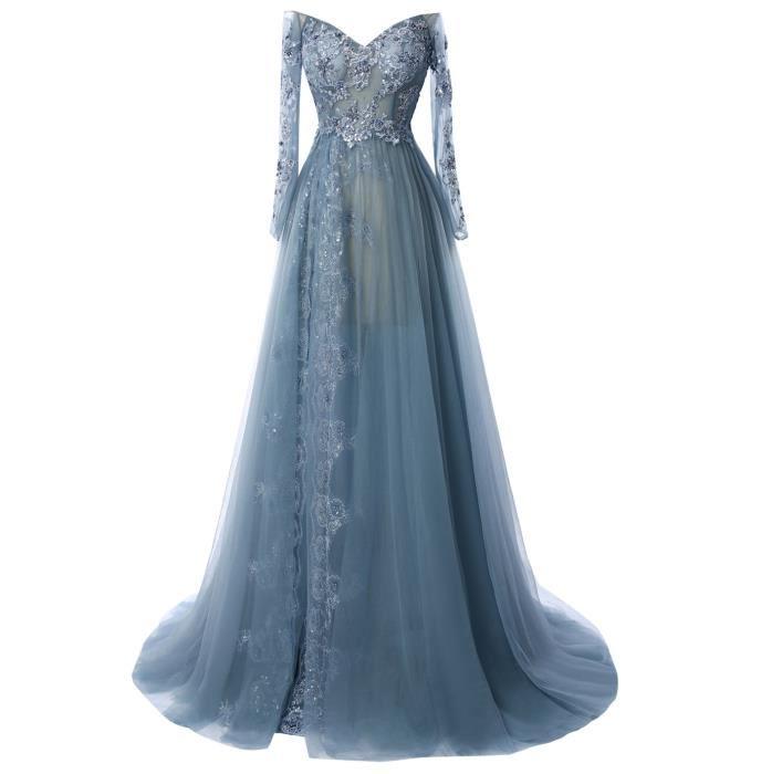 A-Line/Princess Tulle Long Sleeves Sweetheart 2024 Prom Dresses
