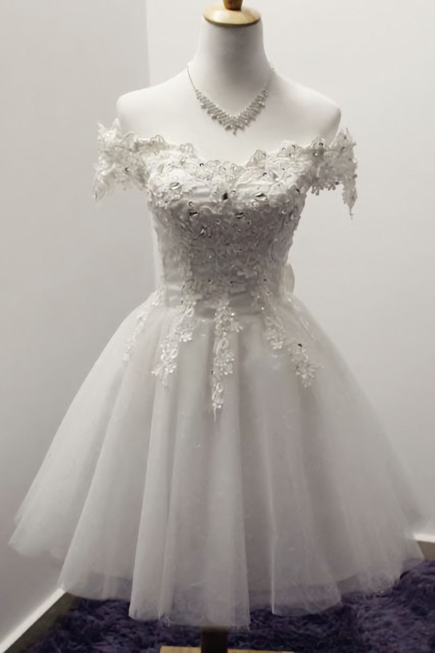 2024 Off Shoulder Lace Lovely Elegant Romantic Prom Dresses