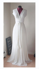New Design The Charming White Real Made On Sale Simple Prom Dresses