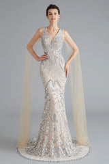 Sequin Beauty Pageant Prom Dresses in Sleek Mermaid Style