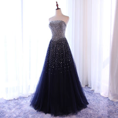 Sparkle Sequins A-line Party Dress , Handmade Formal Gowns