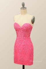 Sweetheart Lavender Lace Bodycon Mini Dress