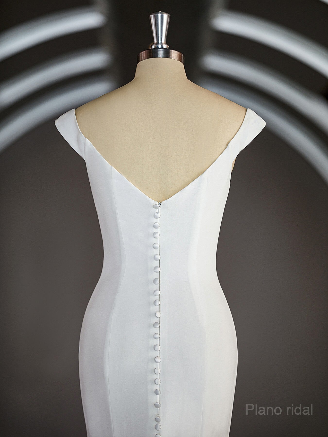 Trumpet/Mermaid V-neck Chapel Train Stretch Crepe Wedding Dresses with Ruffles